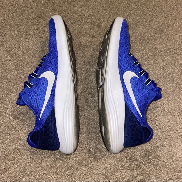 Nike Lunar Converge Running Shoes Mens Blue Mesh Lace Up Size 10 - Picture 4 of 9